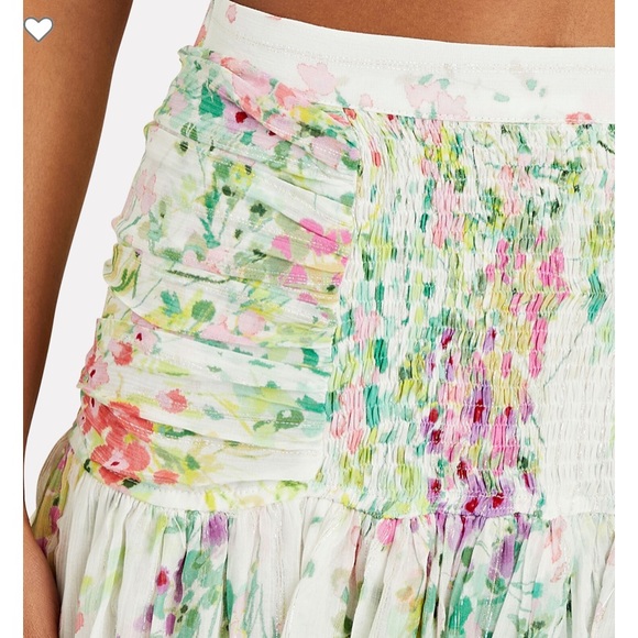 Sabina Musayev floral chiffon skirt - Picture 4 of 7